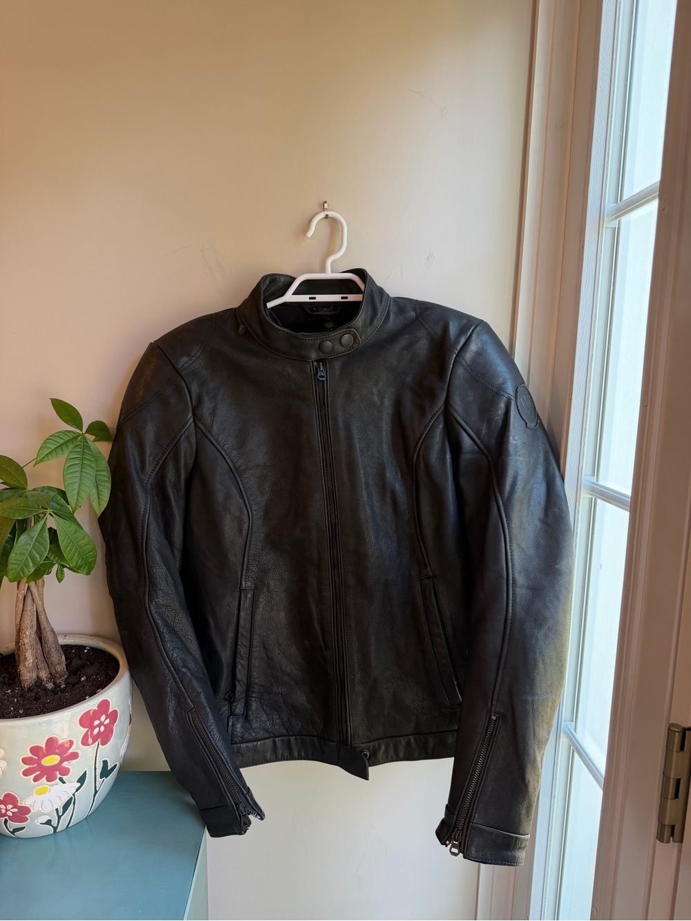 Rev’it! Genuine Buffalo Skin See Smart CE Rated Armoured Motorcycle Jacket sz 42